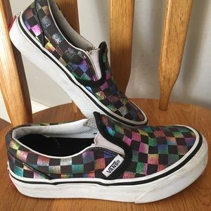 Kid’s Vans Checkerboard Slip On Sz12